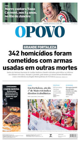 Capa do jornal de hoje