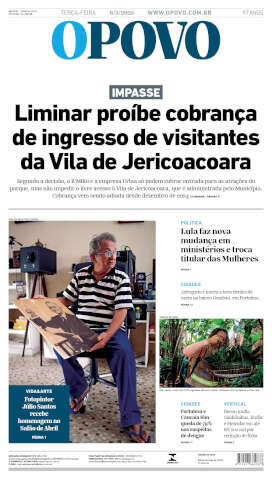 Capa do jornal de hoje