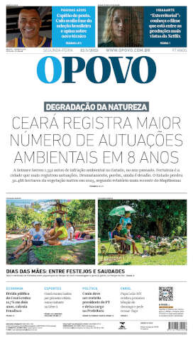 Capa do jornal de hoje