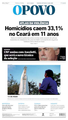 Capa do jornal de hoje