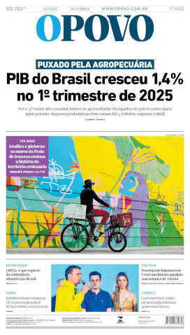 Capa do jornal de hoje