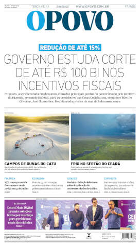 Capa do jornal de hoje