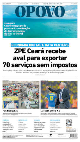 Capa do jornal de hoje