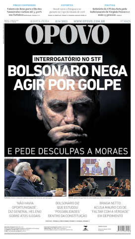 Capa do jornal de hoje