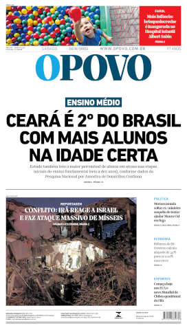 Capa do jornal de hoje