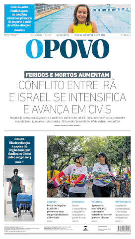 Capa do jornal de hoje
