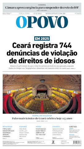 Capa do jornal de hoje