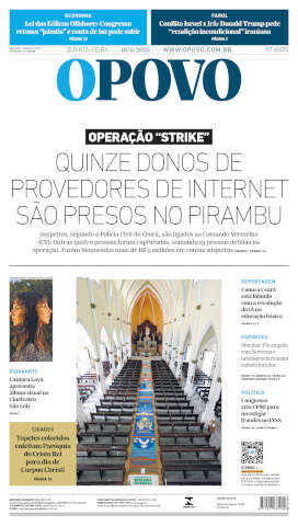 Capa do jornal de hoje