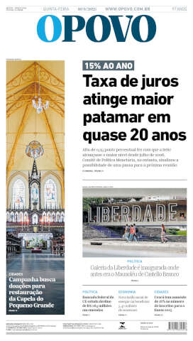 Capa do jornal de hoje
