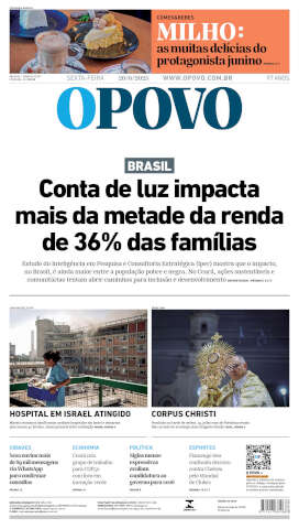 Capa do jornal de hoje