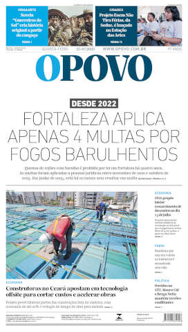 Capa do jornal de hoje
