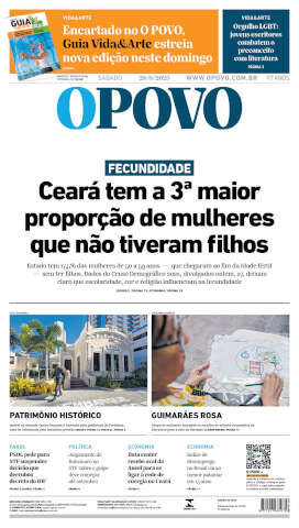 Capa do jornal de hoje