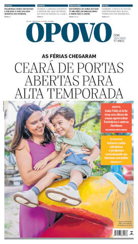 Capa do jornal de hoje