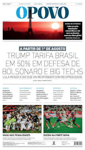 Capa do jornal de hoje