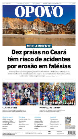 Capa do jornal de hoje