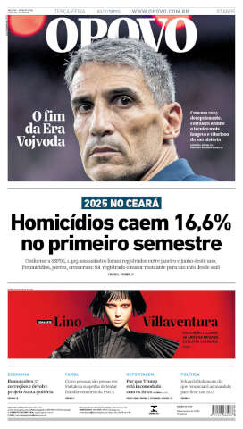 Capa do jornal de hoje