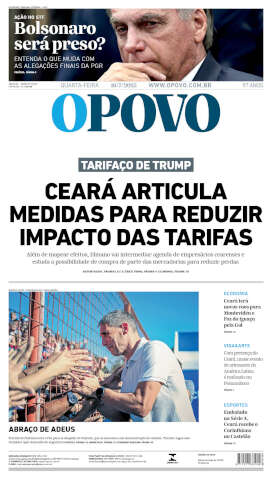 Capa do jornal de hoje