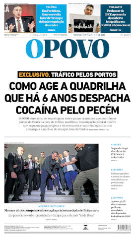 Capa do jornal de hoje