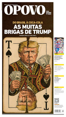 Capa do jornal de hoje