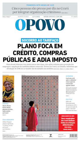Capa do jornal de hoje