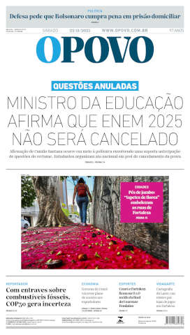 Capa do jornal de hoje