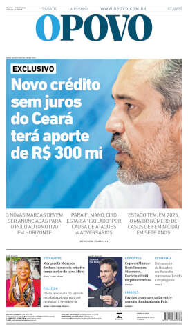 Capa do jornal de hoje