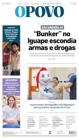 Capa do jornal de hoje