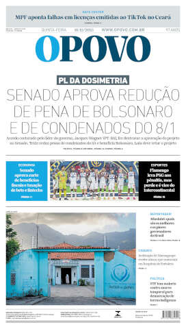 Capa do jornal de hoje