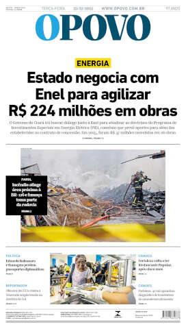 Capa do jornal de hoje
