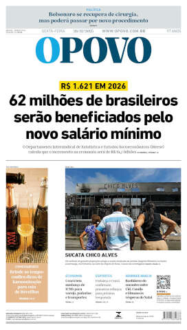 Capa do jornal de hoje