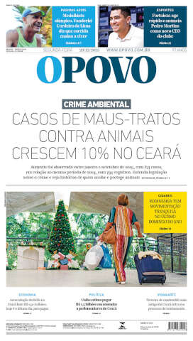 Capa do jornal de hoje