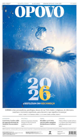 Capa do jornal de hoje