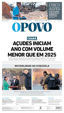 Capa do jornal de hoje