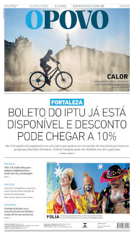 Capa do jornal de hoje