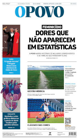Capa do jornal de hoje