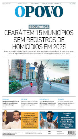 Capa do jornal de hoje