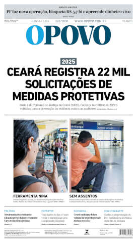 Capa do jornal de hoje