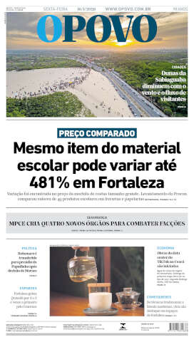 Capa do jornal de hoje