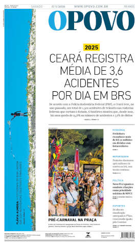 Capa do jornal de hoje