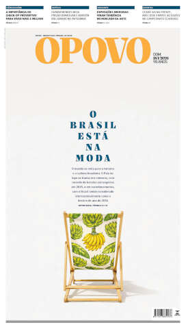 Capa do jornal de hoje