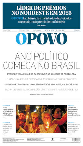 Capa do jornal de hoje
