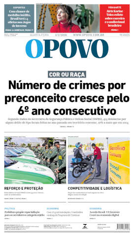 Capa do jornal de hoje