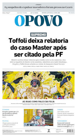 Capa do jornal de hoje
