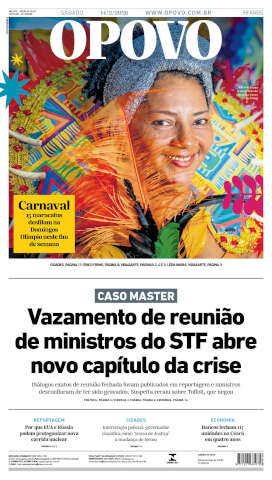 Capa do jornal de hoje